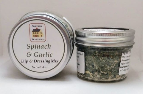 Spinach & Garlic Salt-Free Dip & Dressing Mix