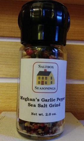 Meghan's Garlic Pepper Sea Salt Grind - Saltbox Seasonings